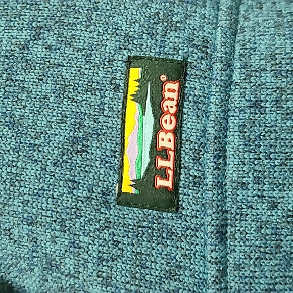 L.L.Bean quarter snap fleece sweatshirt size‎ small teal - Picture 6 of 12